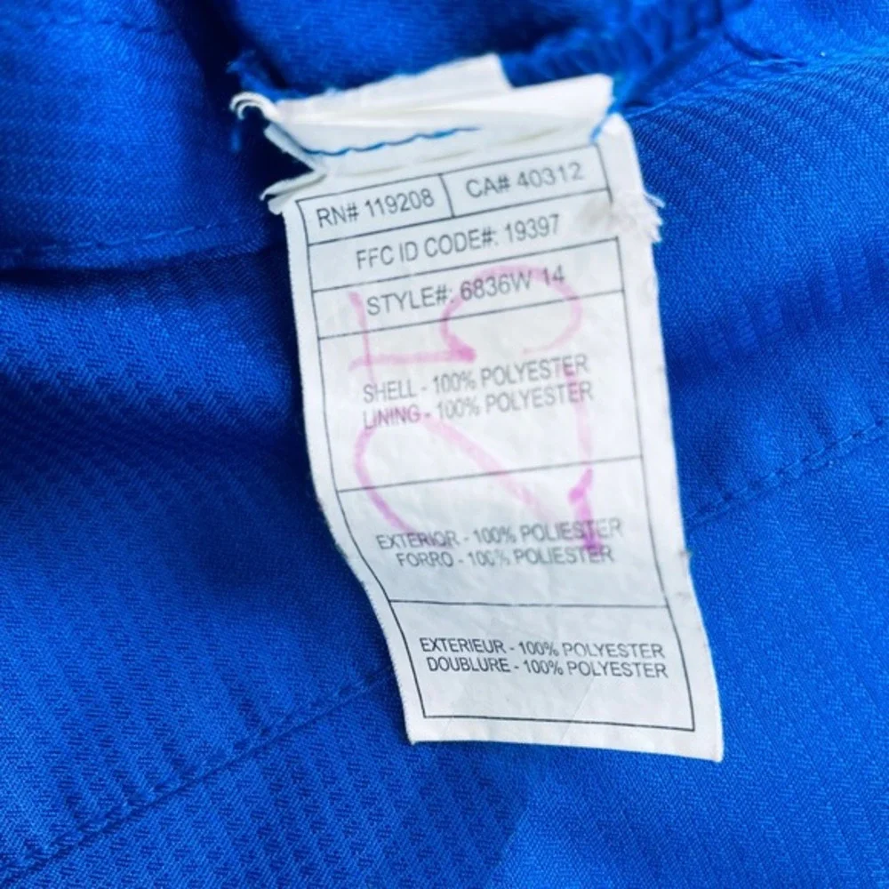 GVSU Adidas G7 Soccer Jacket Blue Hooded Lightweight‎ Full Zip Men's Medium
